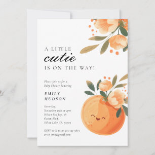 Invitación Un Poco De Cita Está En El Camino De Citrus Baby S