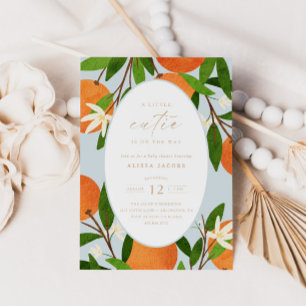 Invitación Un poco de corbata Baby Shower Neutral azul mode