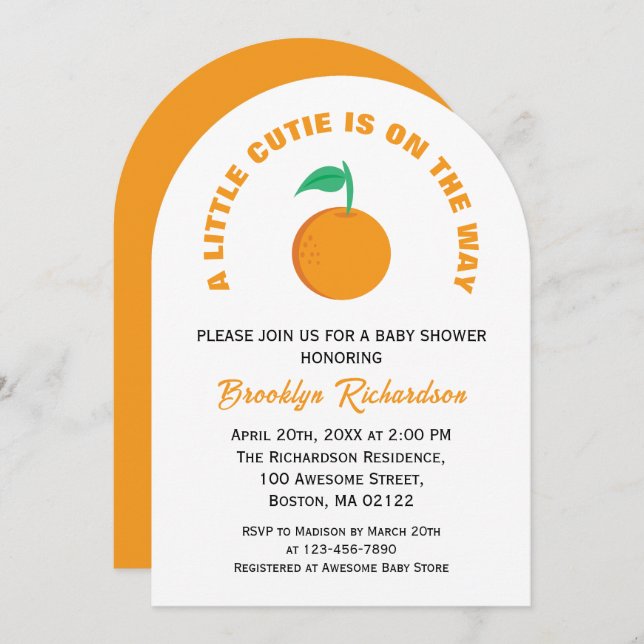 Invitación Un poco de diferencia de género neutro en Baby Sho (Anverso / Reverso)