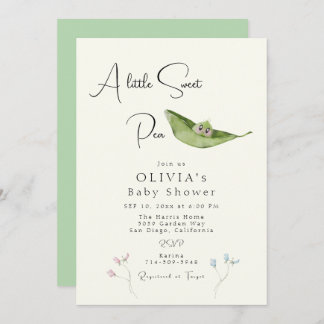 Invitación Un poco de dulce Baby Shower