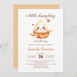 Invitación Un Poco De Dumpling Está En El Camino De Bao Baby