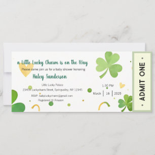 Invitación Un poco de encanto afortunado está en camino a la