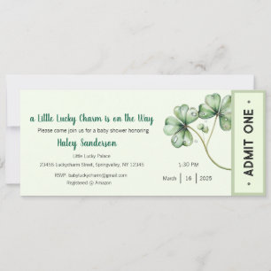 Invitación Un poco de encanto afortunado está en camino a la