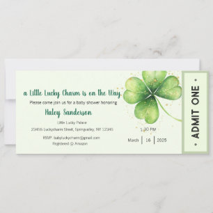 Invitación Un poco de encanto afortunado está en camino a la