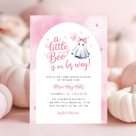 Invitación Un poco de Fantasma Baby Shower de Halloween