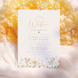 Invitación Un poco de flor silvestre rúsculo Boho Floral Baby