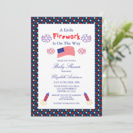 Invitación Un Poco De Fuego Está En Camino De Baby Shower