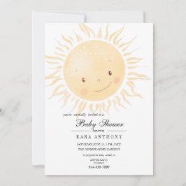 Invitación Un poco de luz solar en Baby Shower