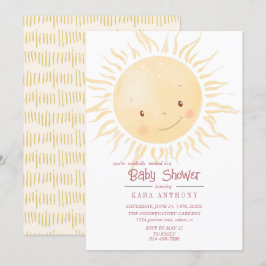 Invitación Un poco de luz solar en Baby Shower