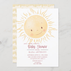Invitación Un poco de luz solar en Baby Shower