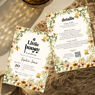 Invitación Un poco de miel flor Aveja 5.º ducha