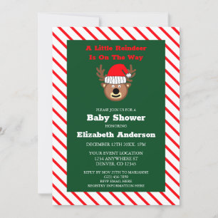 Invitación Un Poco De Reno Está En Camino De Baby Shower