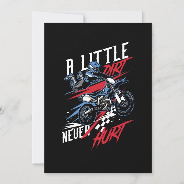 Invitación Un poco de suciedad nunca hiere a la Carreras de c (Anverso)