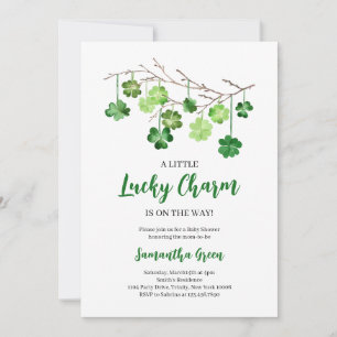 Invitación Un poco de suerte en Baby Shower
