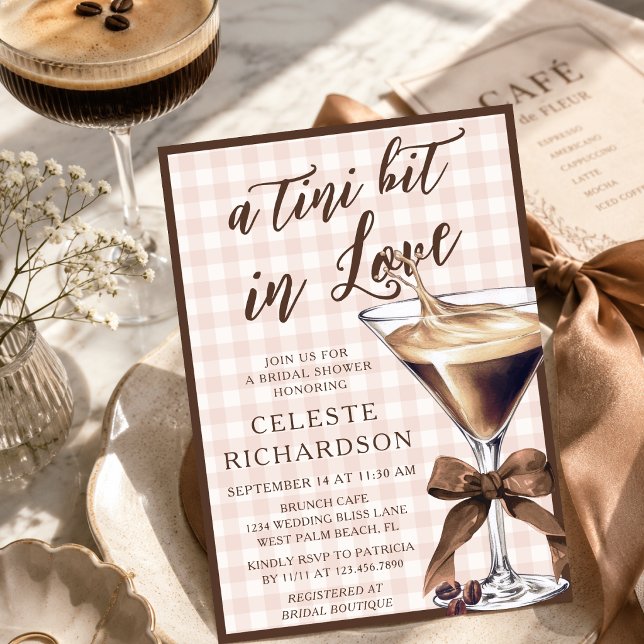 Invitación Un Poco Enamorado Espresso Martini Despedida de So (Subido por el creador)