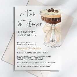 Invitación Un poco más cerca de la novia de Bow Espresso Mart