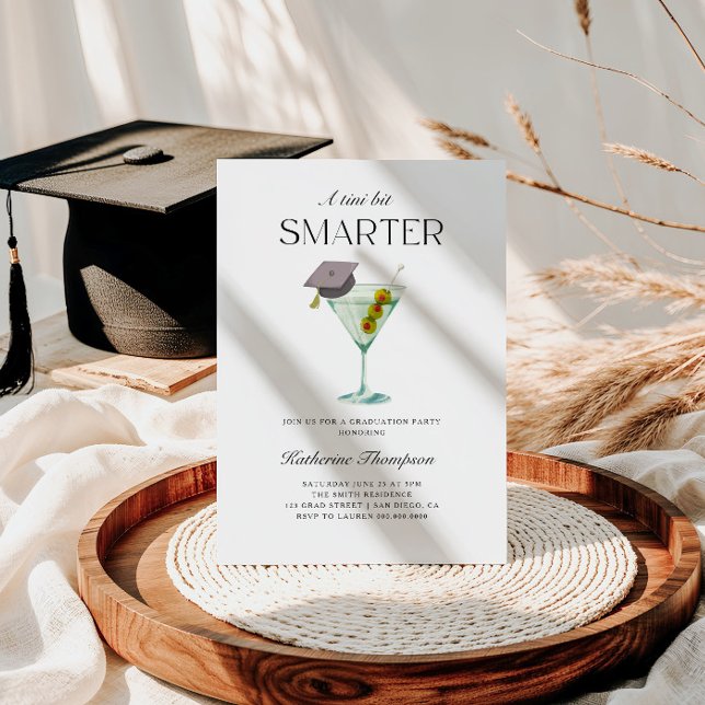 Invitación Un poco más inteligente graduación de Cristal Mart (Subido por el creador)