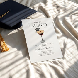 Invitación Un poco más inteligente graduación de Espresso Mar