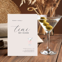 Un Poco Más Vieja | Cumpleaños Temático de Martini