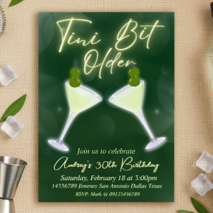Invitación Un poco más viejo de Tini - Martini