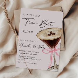 Invitación Un poco más viejo Espresso Martini Cumpleaños