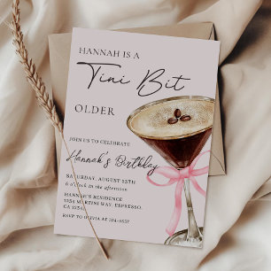 Invitación Un poco más viejo Espresso Martini Cumpleaños