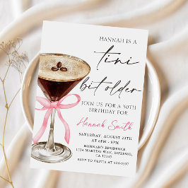 Invitación Un poco más viejo Espresso Martini Cumpleaños