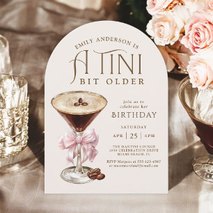 Invitación Un Poco Más Viejo Espresso Martini Cumpleaños para