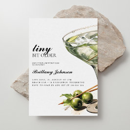 Invitación Un poco más viejo Martini cumpleaños
