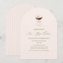 Invitación Un Poco Más Viejo Martini De Espresso Rayado Cumpl