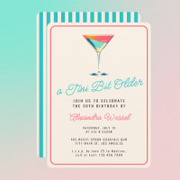 Un poco más viejo Martini Tema Retro 30 cumpleaños