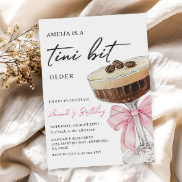 Invitación Un poco más viejo Moda Tini Cumpleaños Espresso Ma