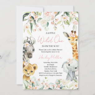 Invitación Un poco salvaje Baby Shower de la jungla de un Chi