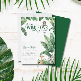Invitación Un poco salvaje está en camino de Safari Baby Show