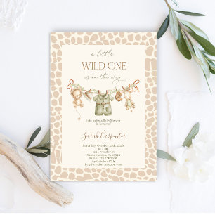 Invitación Un poco salvaje un Safari Baby Shower