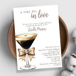Invitación Un Poco Tini Ama La Ducha Espresso Martini Bridal