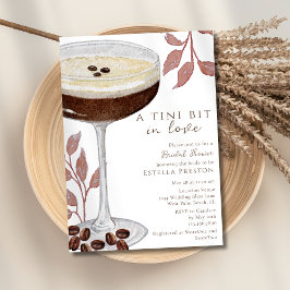 Invitación Un Poco Tini Ama La Ducha Espresso Martini Bridal