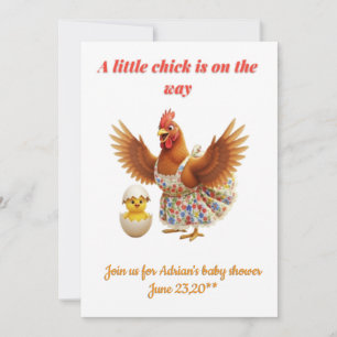 Invitación Un pollito está en camino