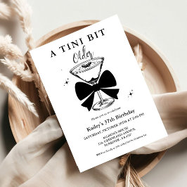 Invitación Un poquito más viejo Martini Birthday Party