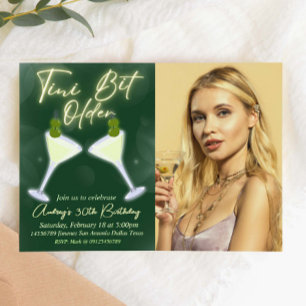 Invitación Un poquito más viejo - Martini con foto