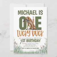 Un primer cumpleaños de caza del Pato Afortunado