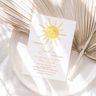 Invitación Un rayo de sol casi está aquí, ducha de bebé
