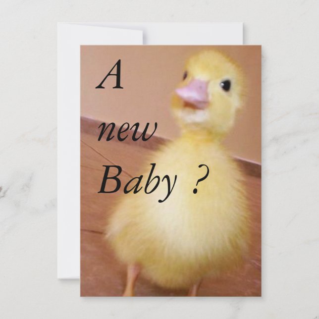 Invitación Un Recién nacido (Anverso)