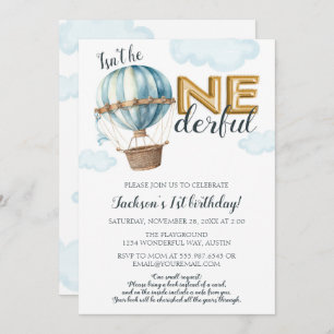 Invitación Un Relieve metalizado dorado de cumpleaños maravil