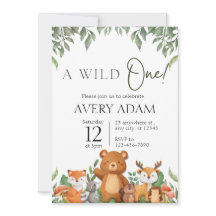 Un salvaje Baby Shower de animales de Woodland One