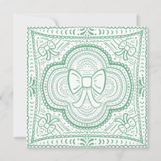 Invitación Un Shabby Chic Bow