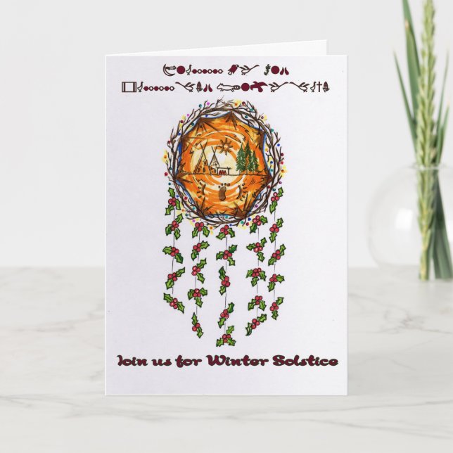 Invitación Un solsticio de invierno Mandella (Anverso)