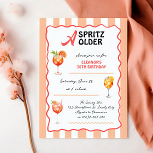 Invitación Un Spritz para cualquier edad Fiesta de Cumpleaños