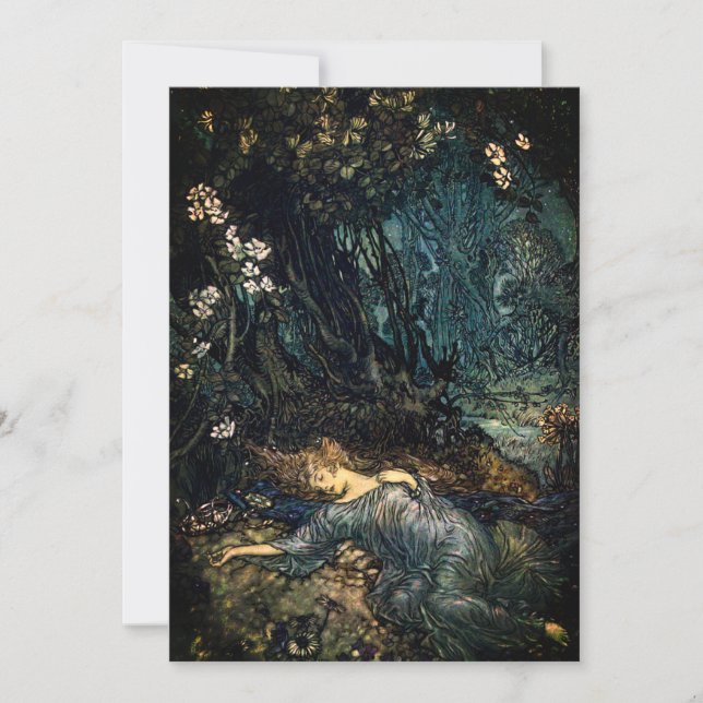 Invitación Un sueño nocturno de verano (Anverso)