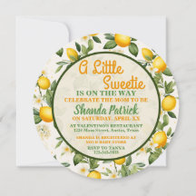 Un tema de limón dulce para baby shower